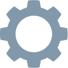 A grey gear.