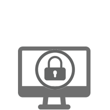 A computer monitor displaying a padlock icon, symbolizing digital security and data protection.